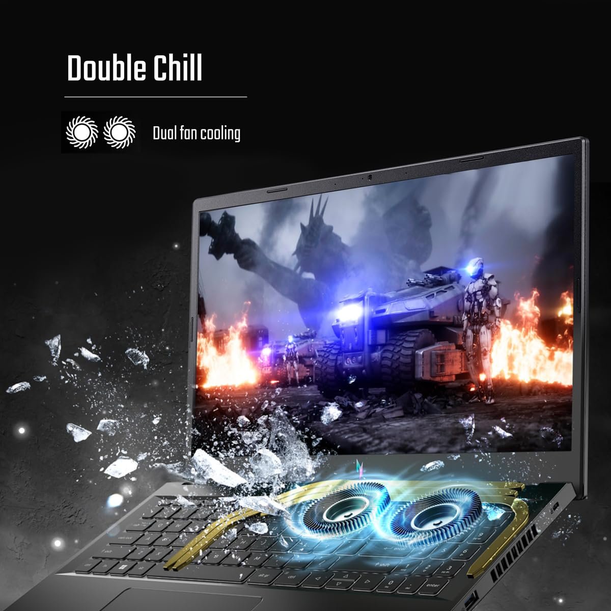 Acer Nitro V 15, AMD Ryzen 5 6600H Hexa-core Processor,NVIDIA GeForce RTX 4050-6GB GDDR6,16 GB, 512 GB, Full HD IPS, 15.6"/39.62 cm, 165 Hz, Win 11 Home,Obsidian Black, 2.1 kg, ANV15-41,Gaming Laptop - Image 8