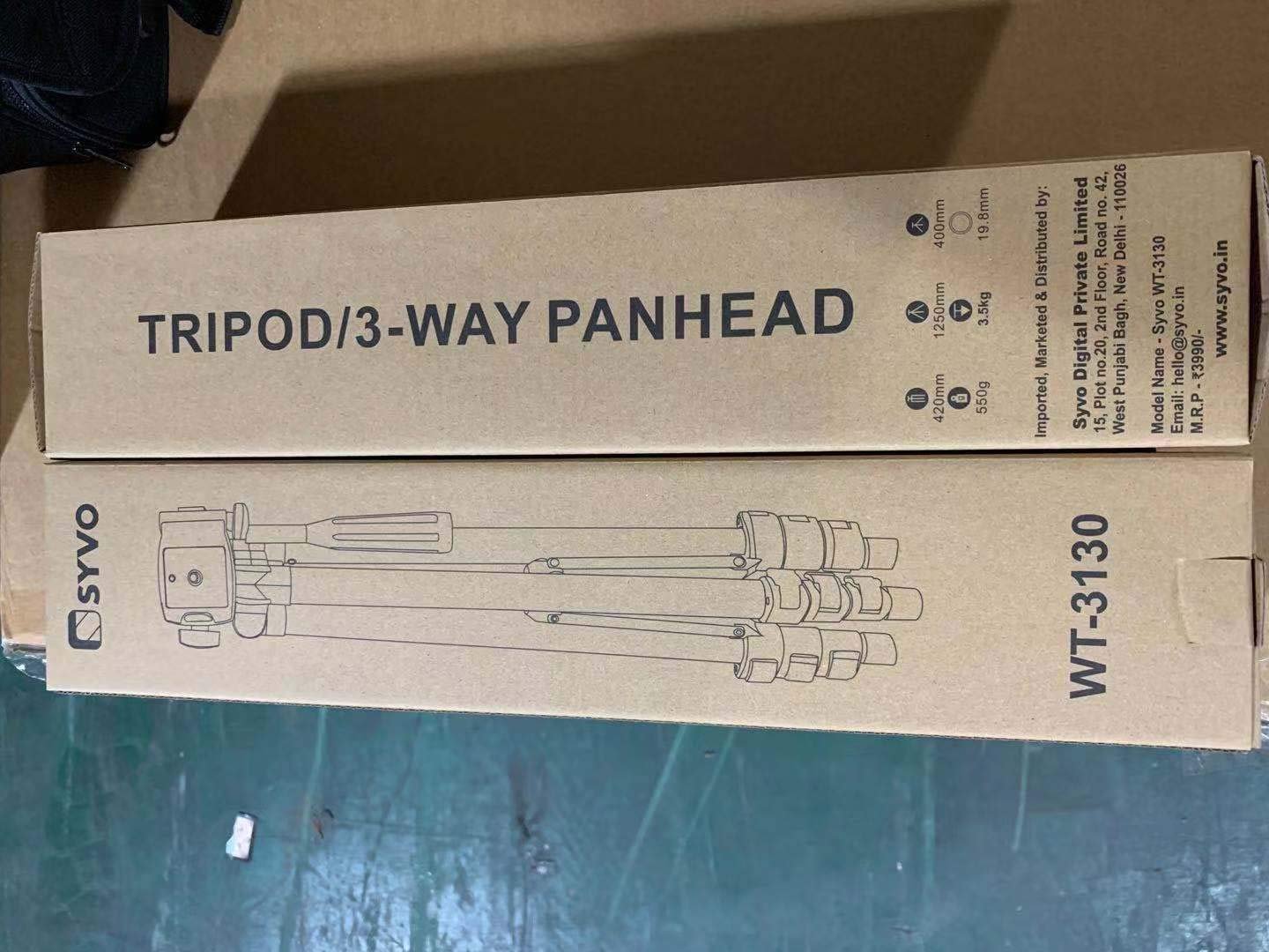 Syvo WT 3130 Aluminum Tripod (133CM), Universal Lightweight Tripod with Mobile Phone Holder Mount & Carry Bag for All Smart Phones, Gopro, Cameras - Image 9