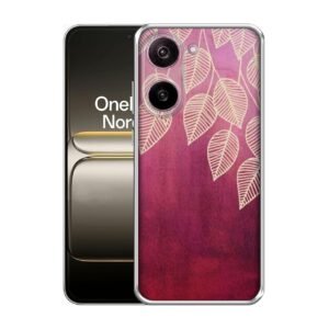 Leaf Pattern Design Printed Silicon Soft TPU Back Case Cover for OnePlus Nord CE5 5G