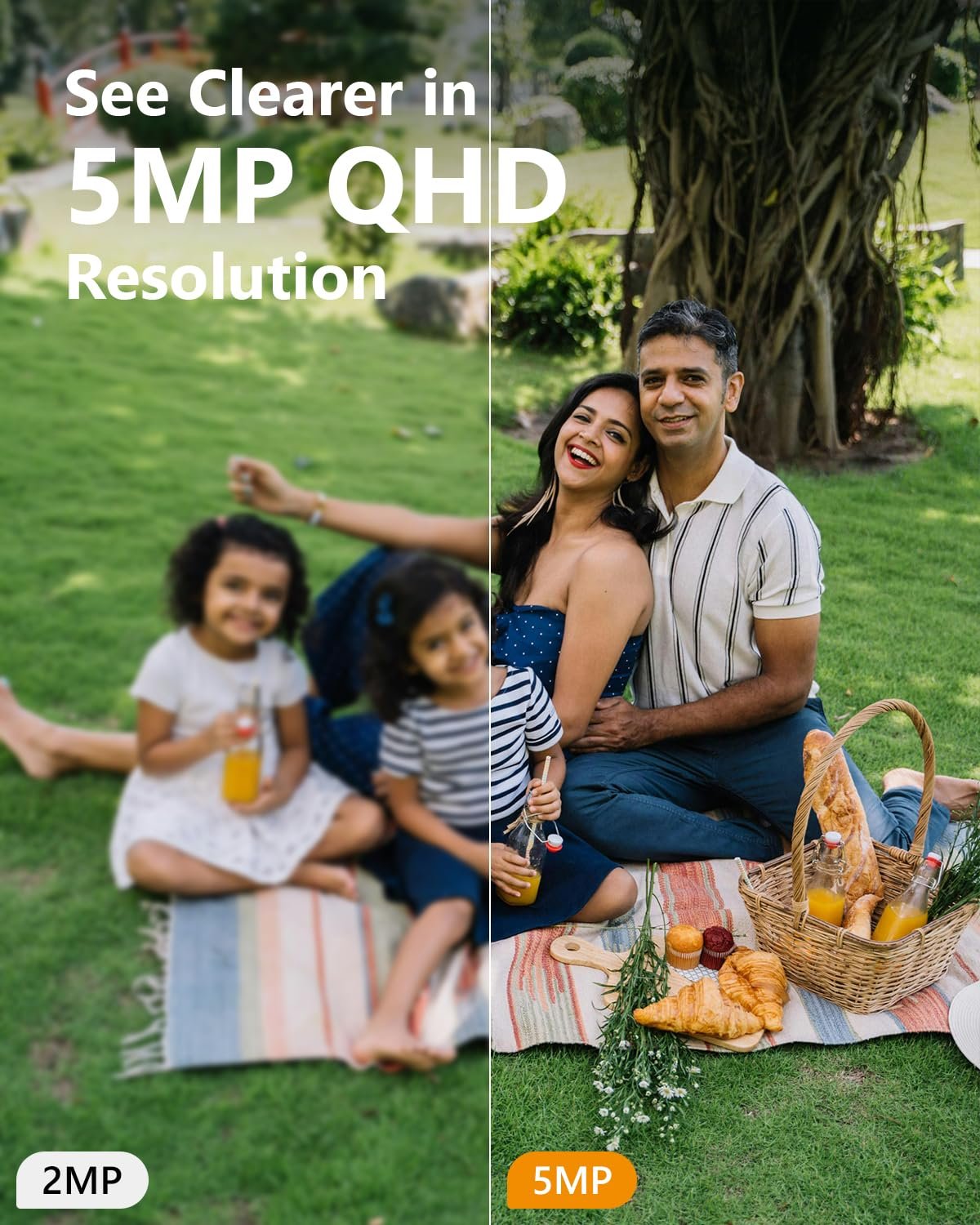 Imou 5MP 1620p CCTV Wi-Fi Pan&Tilt Security Camera, Smart Color Night Vision 30M, Two-Way Talk, Human Detection, Alarm Notification, Works with Alexa, IP66 Waterproof, Supports SD Card up to 512GB - Image 2