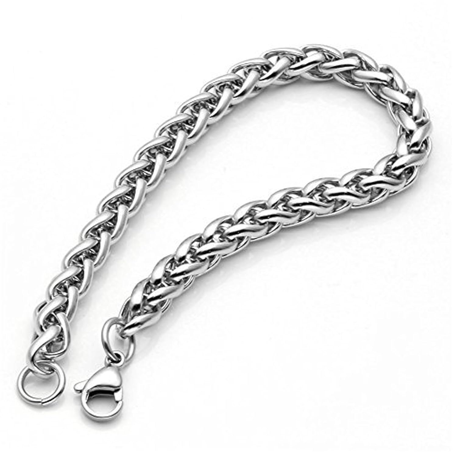 Fashion Frill Stylish Silver Bracelet For Men Stainless Steel Silver Chain Bracelets For Men Boys Mens Wristwear Bracelets Jewellery - Image 6