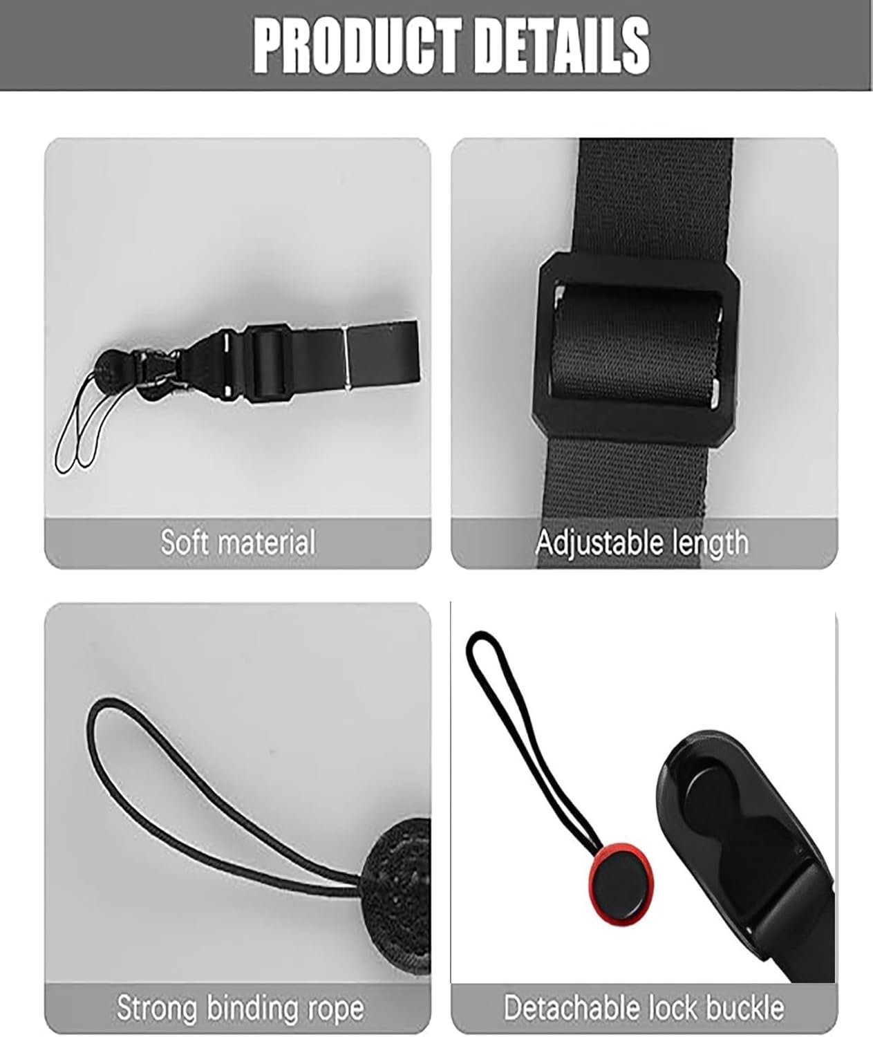 3PCS Camera Strap, Accessories Adapter Quick Release, Wrist Strap, Photography Adapter for Binocular, Action, Digital Camera, Laptop Bags - Image 3