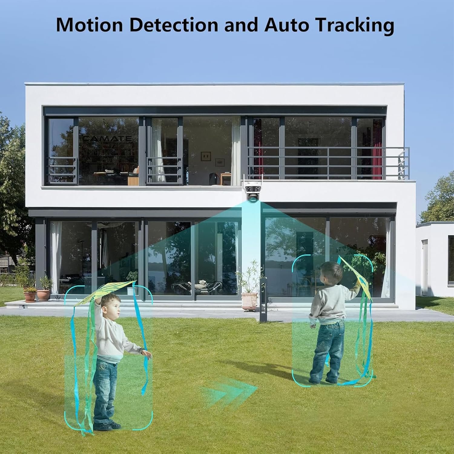 Camate Pheonix 2+2+2 MP Triple-Lens (2.4/5 Ghz Wi-Fi) Wireless CCTV Camera | Two Way Talk | Motion Detection | Colored Night Vision | Support 256 GB sd Card, Onvif (Wi-Fi Connectivity) - Image 9