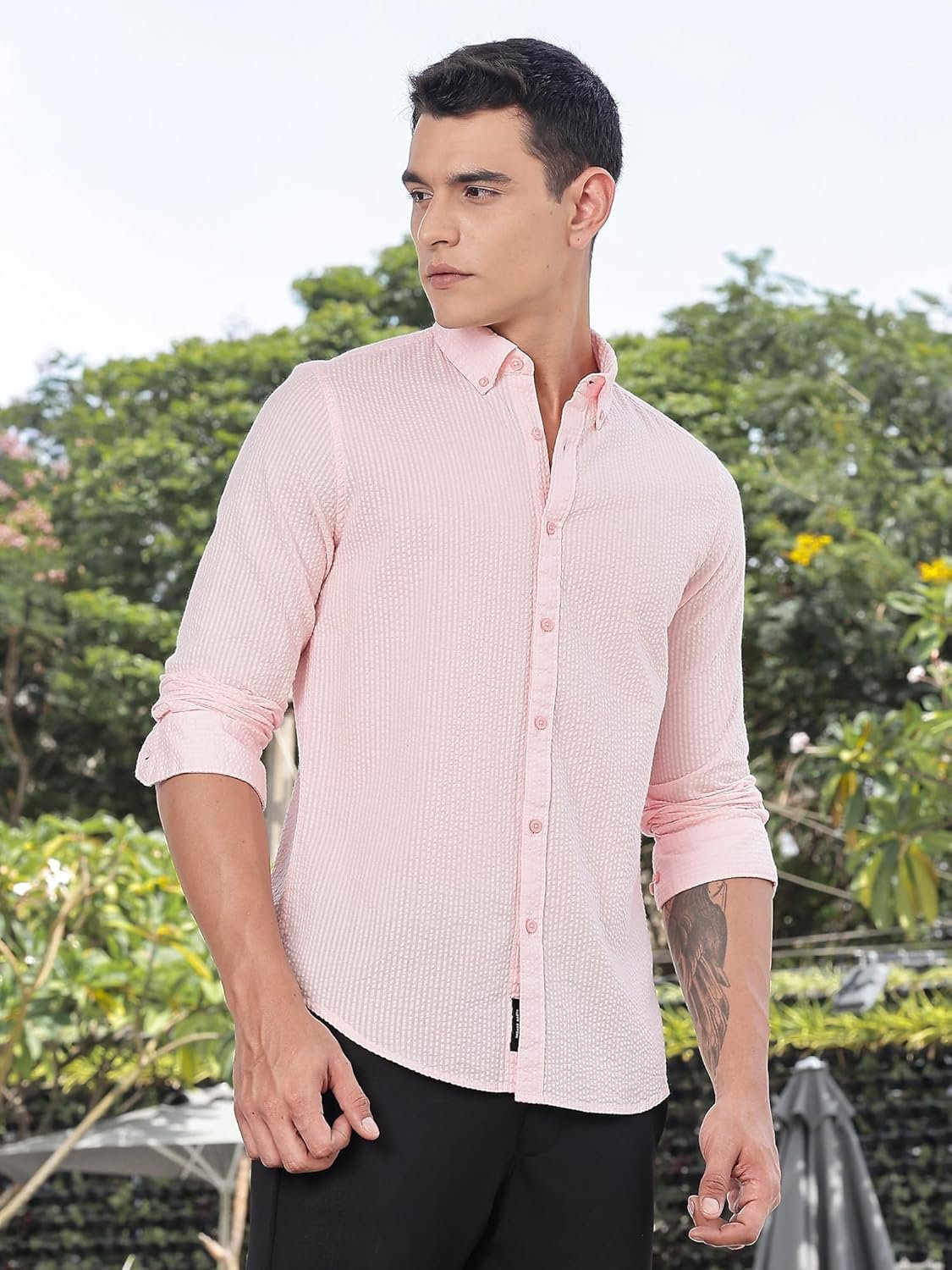 Thomas Scott Mens | Solid | 100% Cotton | Full Sleeve | Button Down Collar | Casual | Shirt for Men - Image 5