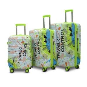 AMERICAN TRAVELLER The Upland Trolley Bag Set of 3 – Cabin, Medium, Large | Travel Suitcase Set | Durable Hard Shell | TSA-Type Lock | Spinner Trolley with Anti-Theft Zippers (3, Royal Blue(Blue))