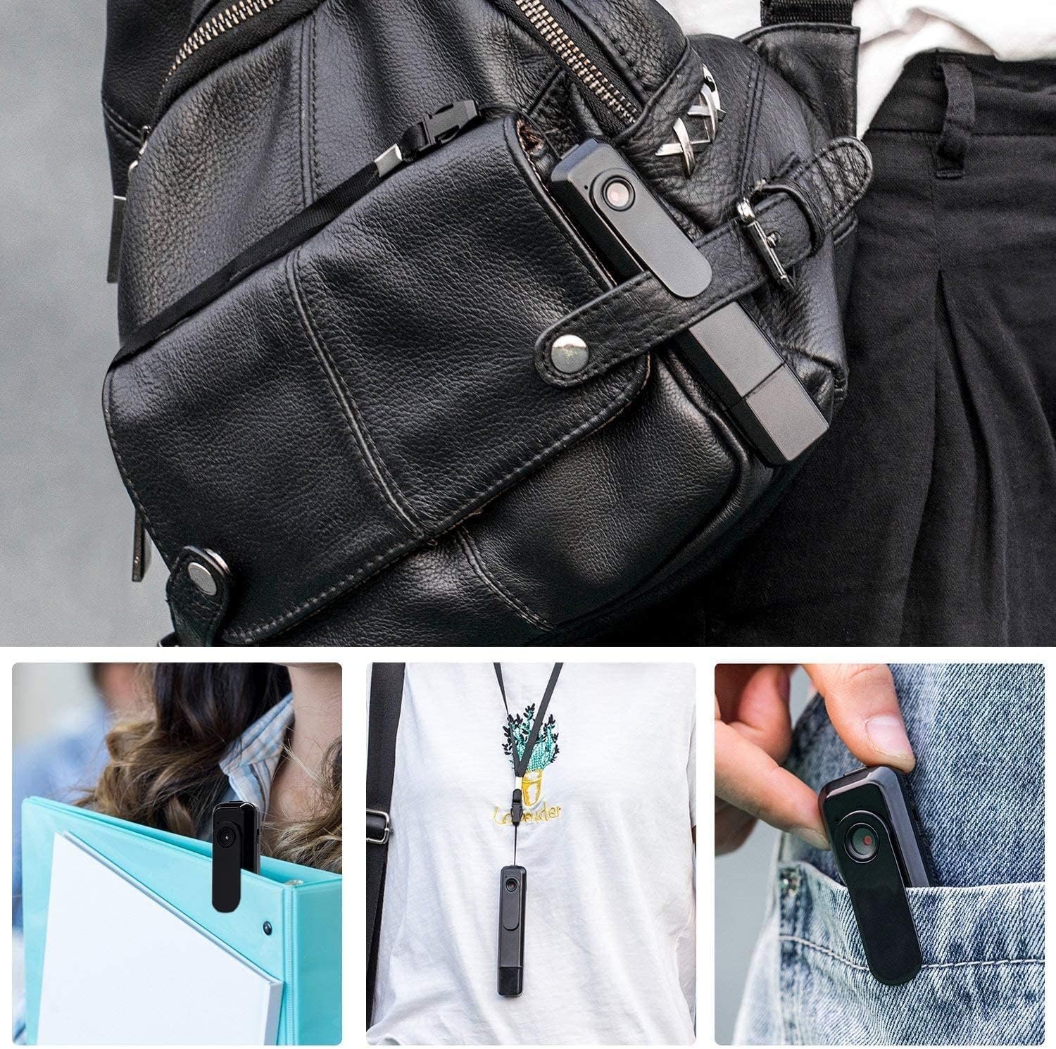 TECHNOVIEW 1080p Pocket Camera Full HD Video Recording with Audio Portable Cam with Free 32Gb Sd Card Included Secret Camera for Home Security, No WiFi Needed Indoor/Outdoor Surveillance Camera - Image 8