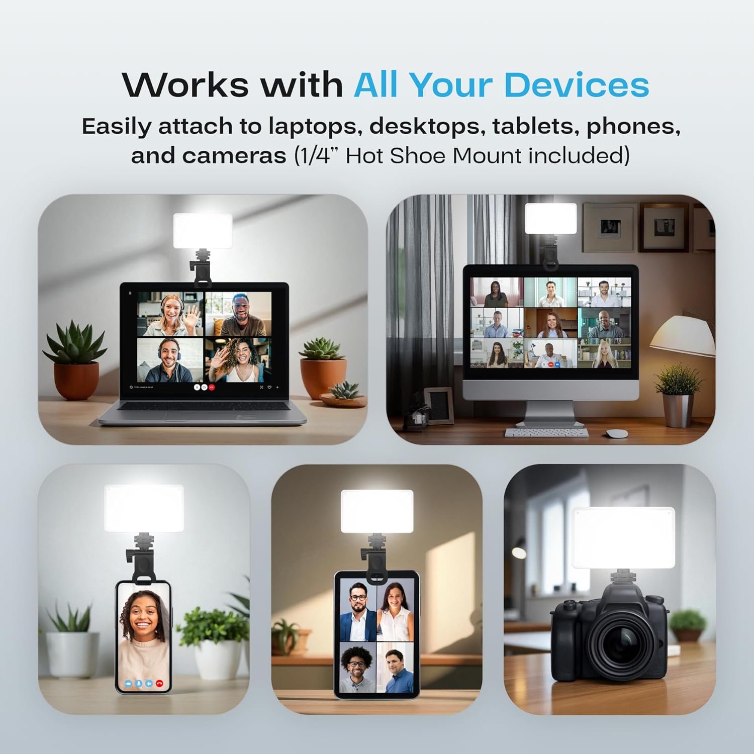 TYGOT U160 Portable LED Video Light for Mobile & DSLR, 2000mAh Rechargeable Battery, Adjustable 2700K-6500K Color Temperature, CRI 95+, Universal Mount, Compact Fill Light for Vlogging & Streaming - Image 7