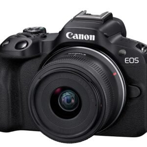 Canon EOS R50 RF-S18-45mm f/4.5-6.3 is STM Mirrorless Camera (Black)- 4K Video Vlogging with 24.2 MP