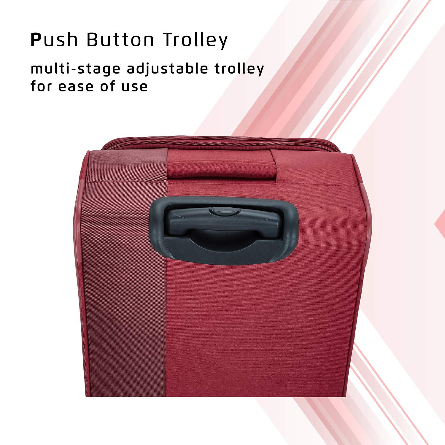 Safari Polyester Soft 26 Cms Luggage- Suitcase(Rapid674Wred_Red) - Image 6