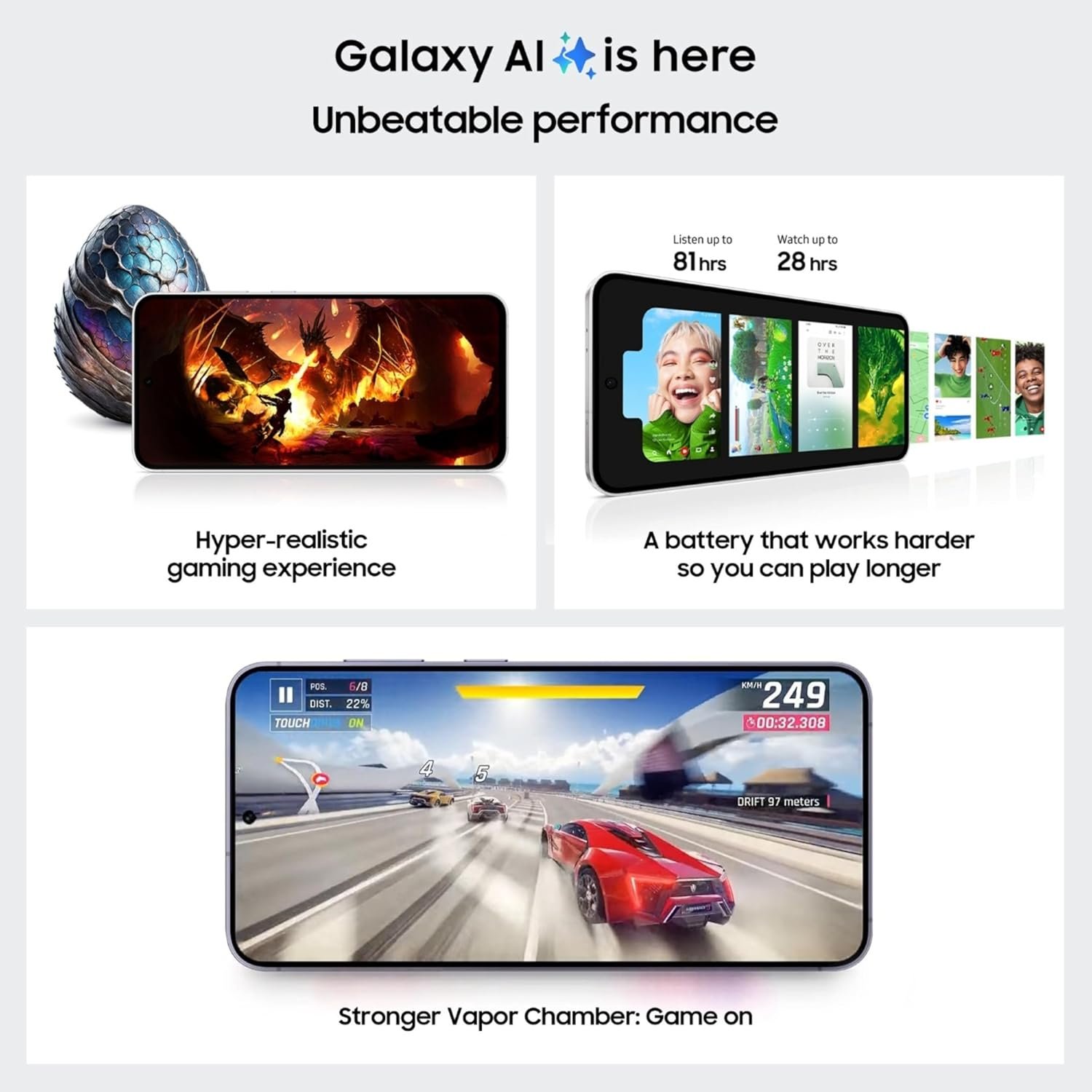 Samsung Galaxy S24 FE 5G AI Smartphone (Blue, 8GB RAM, 128GB Storage) - Image 7
