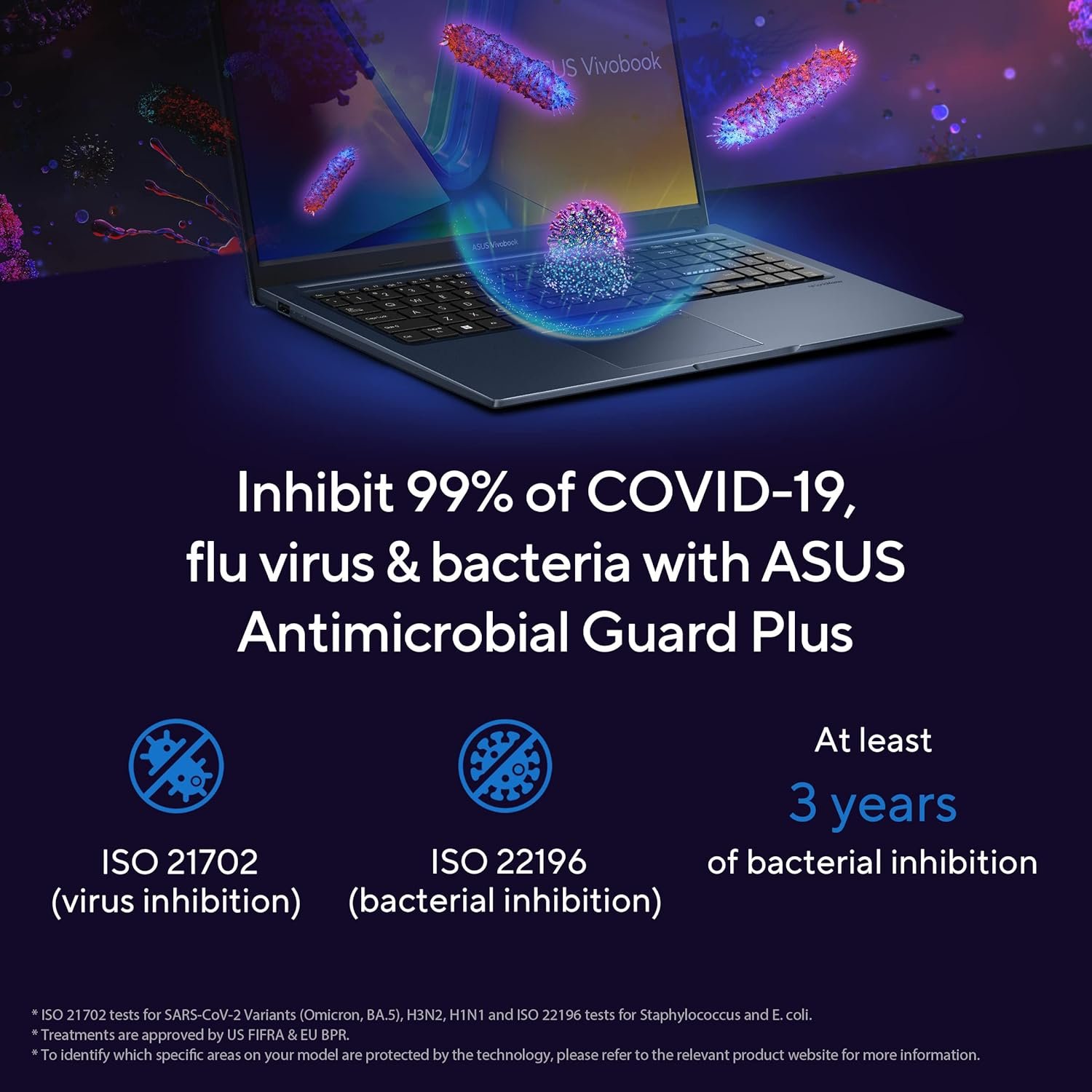 ASUS Vivobook 15,13th Gen,Intel Core i5-1335U,FingerPrint Sensor(Intel Iris Xᵉ iGPU/16GB RAM/512GB SSD/FHD/15.6"/60Hz/Chiclet Keyboard/42WHrs/Windows 11/Office 2021/Quiet Blue/1.70 kg) X1504VA-NJ543WS - Image 10