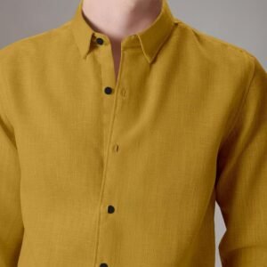 D&B TRENDS Cotton Linen Full Sleeve Shirt for Men – Casual & Formal, Breathable Summer Shirt for Men, Regular & Slim Fit Button‑Down Linen Cotton Blend