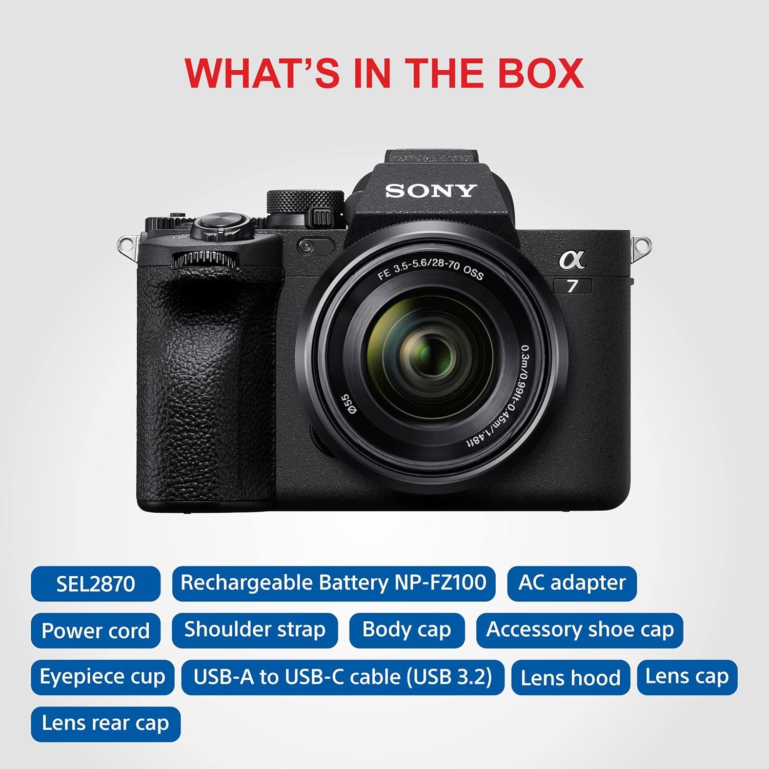 Sony Alpha ILCE-7M4K Full-Frame Hybrid Camera 33MP Interchangeable-Lens Mirrorless Camera with 28-70mm Digital Zoom Lens | 4K 60P Video Recording | Real-Time Eye AF for Humans, Birds, Animals - Black - Image 11