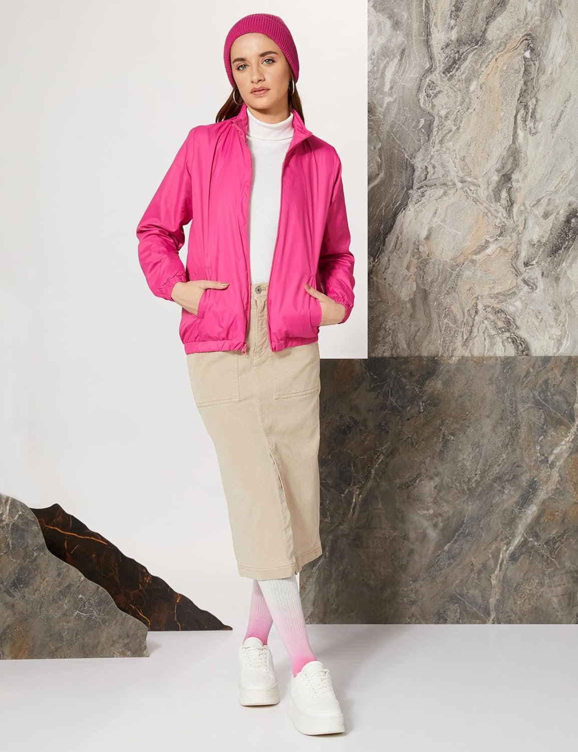 Amazon Brand - Symbol Women's 100% Polyester Regular Jacket - Image 3