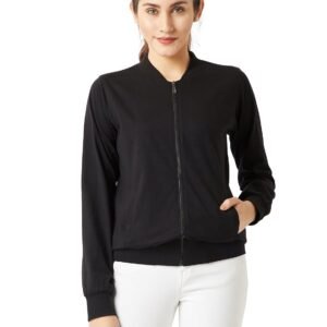 Miss Chase Women’s Cotton Full Sleeves Regular Fit Bomber Jacket | 2 Colors