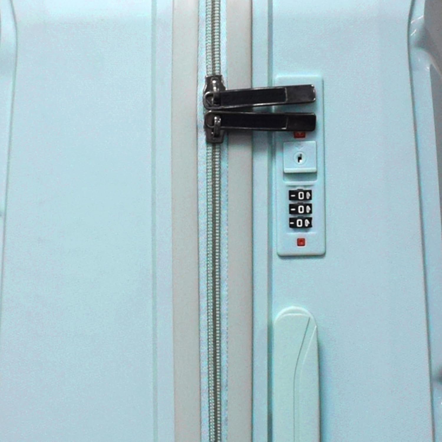 Swiss Military Edge Lightweight Hard Sided 2 Pc Trolley Bag Set (Small 55cm & Medium) with Premium PP Suitcase with Anti-Theft Organizer Zipper & Combination Lock, 360° Spinner Wheels - Light Grey - Image 8