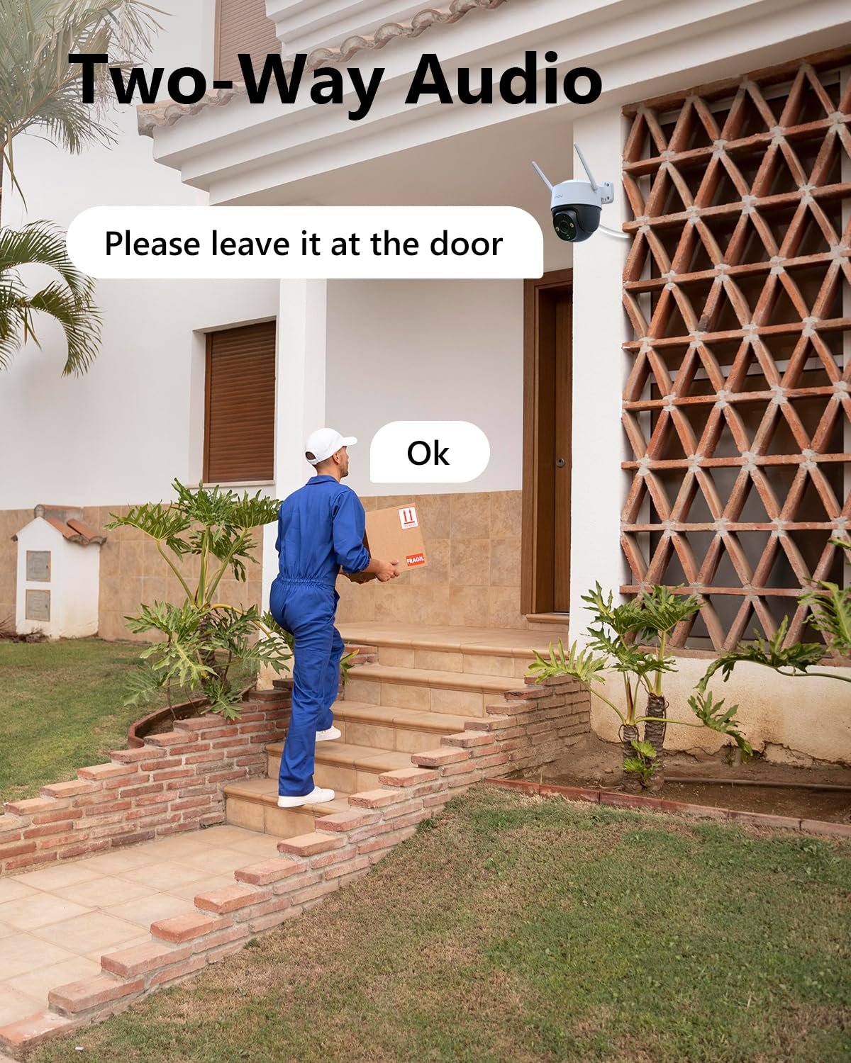 Imou 3MP 1296p CCTV Wi-Fi Pan&Tilt Security Camera, Smart Color Night Vision 30M, Two-Way Talk, Human Detection, Alarm Notification, Works with Alexa, IP66 Waterproof, Supports SD Card up to 512GB - Image 4