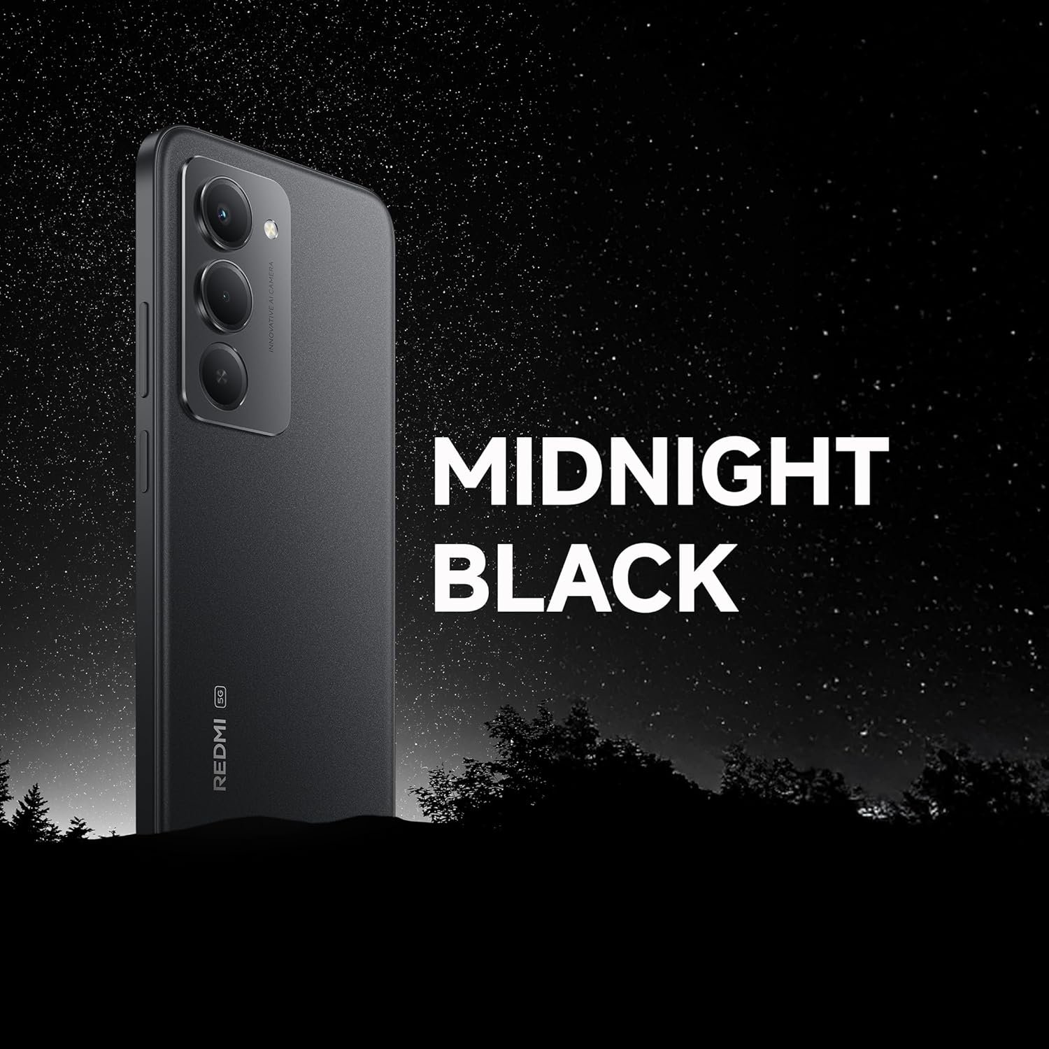 Redmi 15 5G Midnight Black 8GB + 256GB | Segment's Largest 7000mAhA Battery | Segment's Largest Display 17.53cm(6.9) Up to 144Hz | Snapdragon 6s Gen 3 | 18W Reverse Charging | 50MP AI Dual Camera - Image 4
