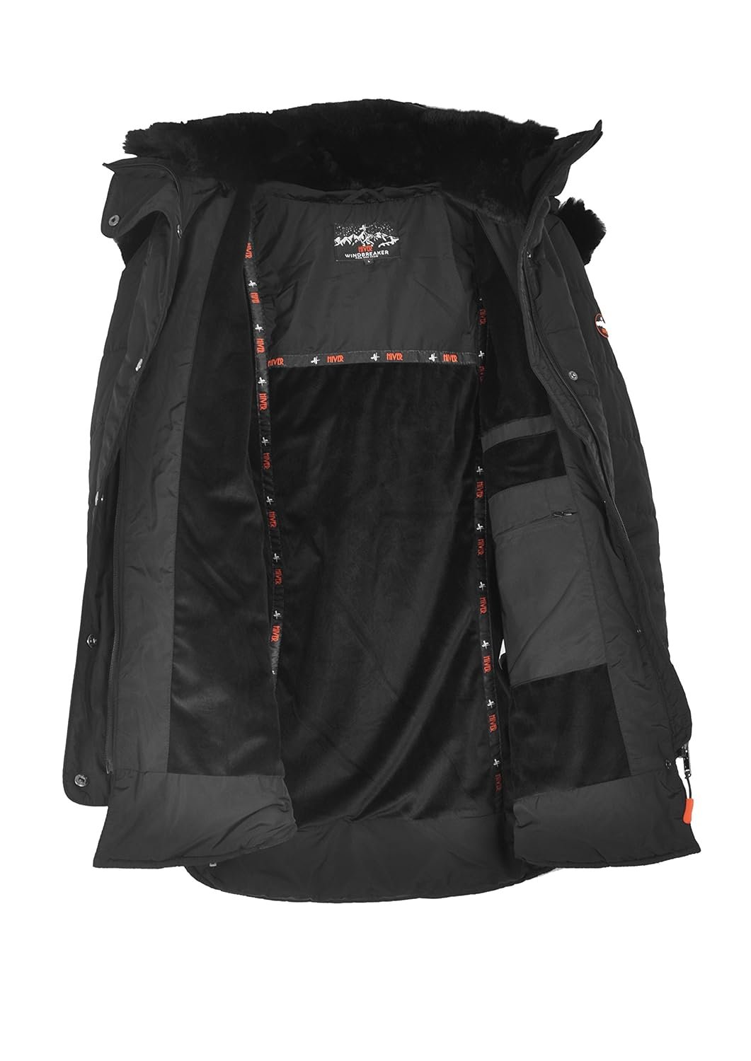 HIVER Women's Nylon Jacket Water Proof Full-Sleeved Winter Jacket with Hood for Minus Degree - Image 4