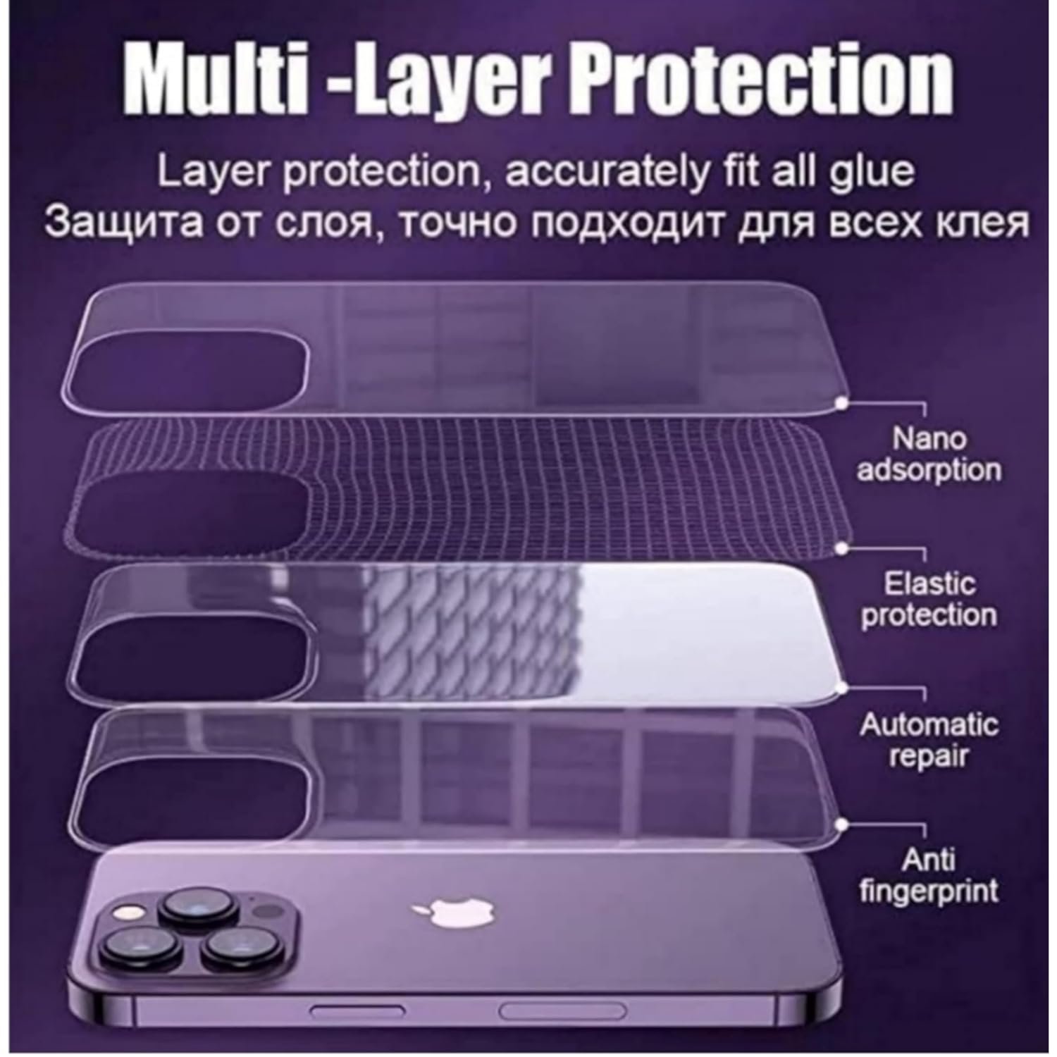 Ayra 3 layer Back transparent screen guard with Camera Lens Protector Compatible With Oneplus Nord Ce5 (Pack of 1) - Image 2