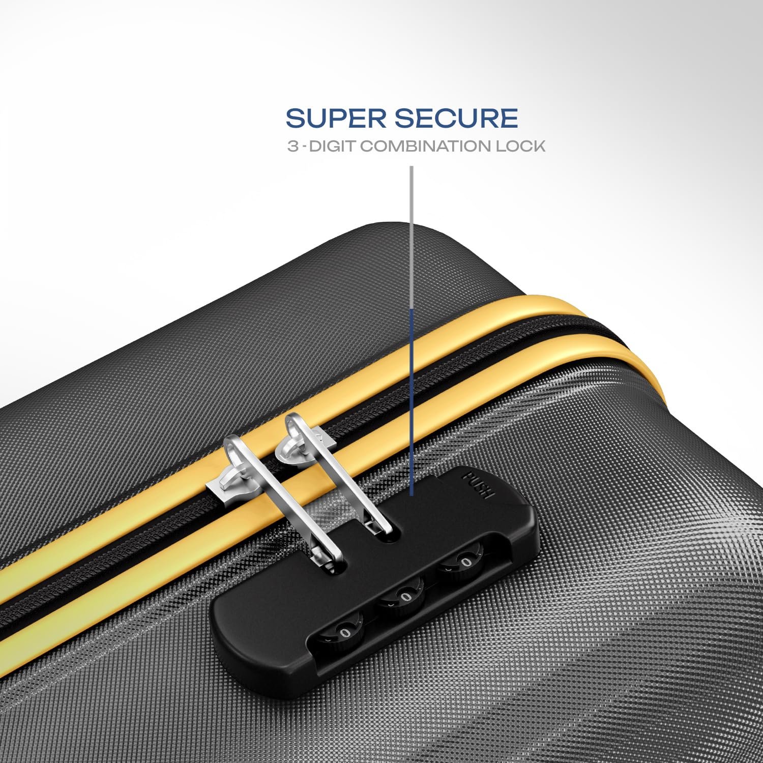 Safari Astra Neo 8 Wheels Check-in Trolley Bag, Hard Case Polycarbonate, 360 Degree Wheeling Luggage for Men & Women, Suitcase for Travel, Black, 66cm Medium Size - Image 5