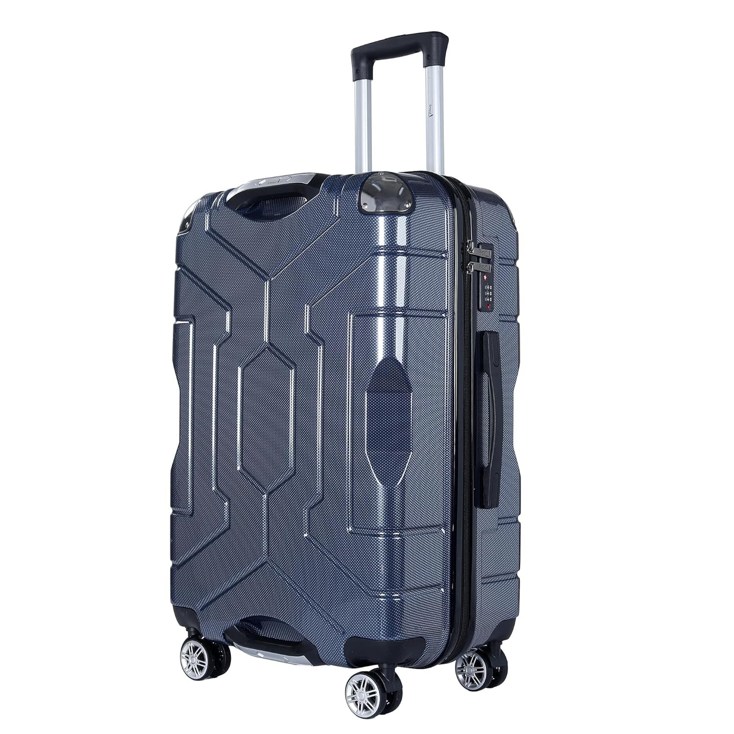Story@Home Trolley Bag for Travel Suitcase, 360 Degree Rotating Wheeling Luggage, Trolley Bags for Travel, Suitcase (Dark Purple, Check-in | 61 cm | Medium)