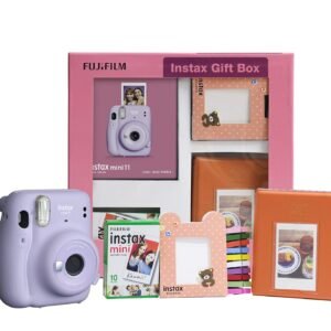 Fujifilm Instax Mini 11 Instant Camera (Lilac Purple) Gift Box with 10 Shots