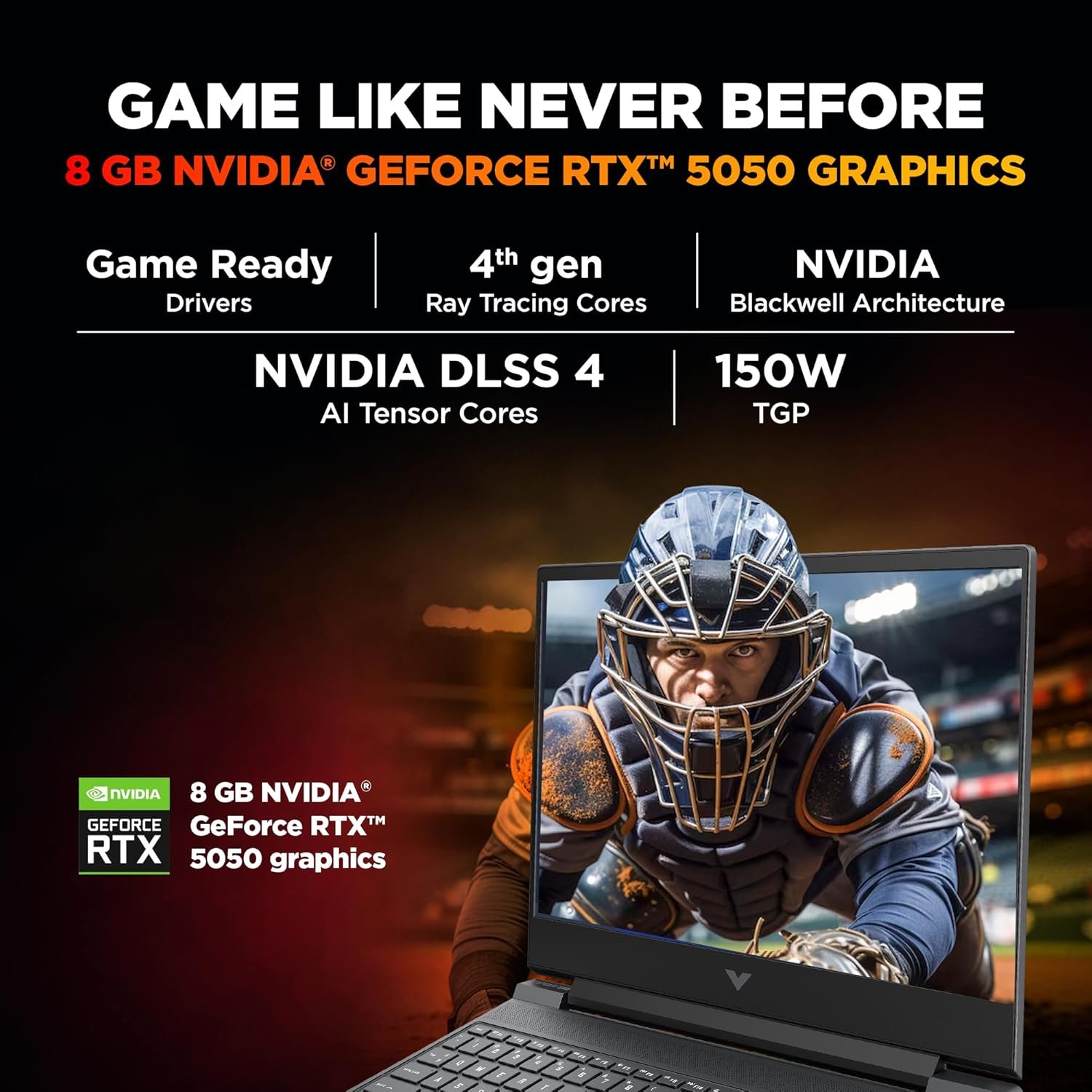 HP Smartchoice Victus, 13th Gen Intel Core i7-13620H, 8GB RTX 5050, 24GB DDR5(Upgradeable) 1TB SSD, 144Hz, FHD, 15.6''/39.6cm, Win11, M365* Office24, Mica Silver, 2.29kg, fa2309TX, RGB Gaming Laptop - Image 2