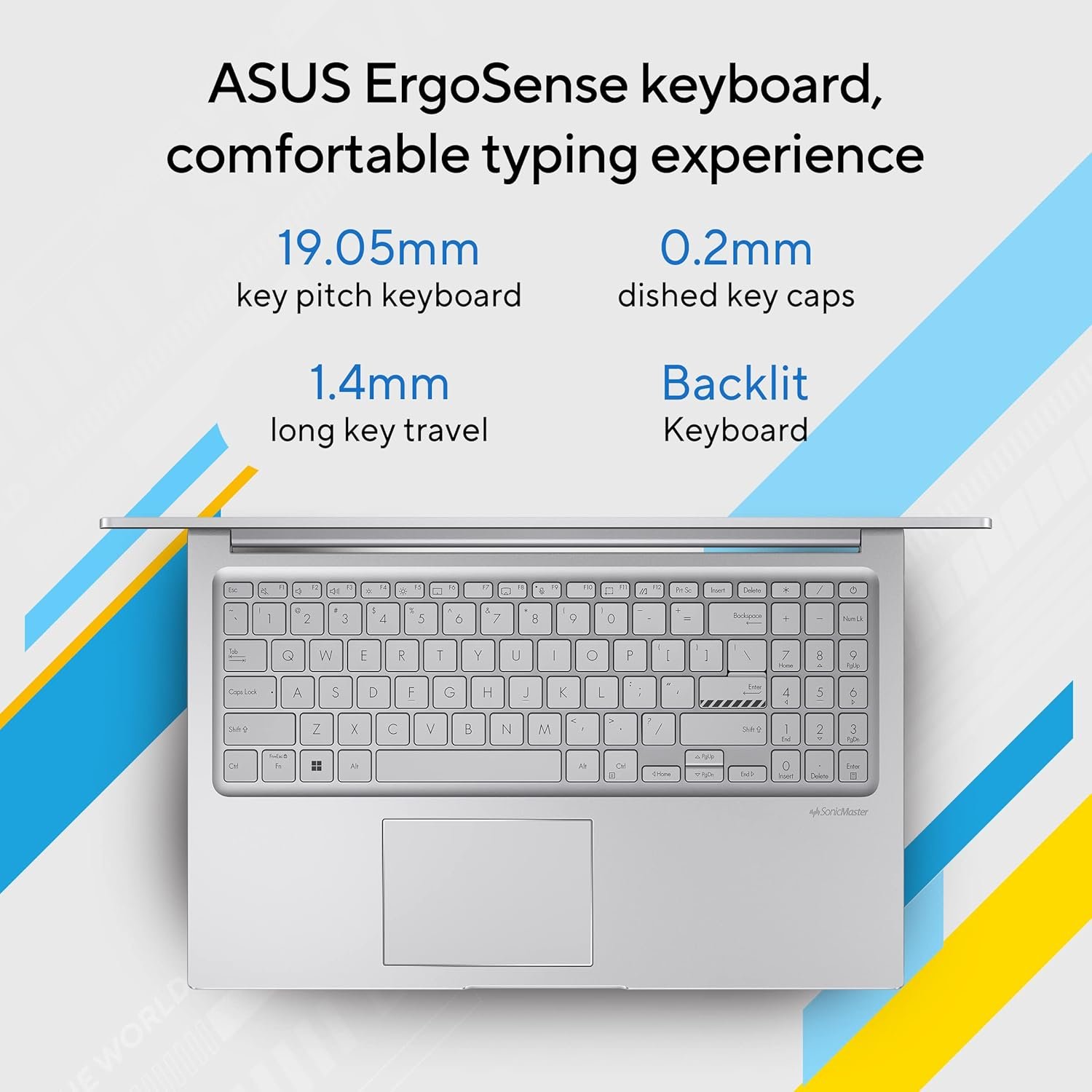 ASUS Vivobook 15, 15.6" FHD (1920 x 1080), Intel Core i3-1315U, (16GB RAM/512GB SSD/Intel® UHD/Win 11/M365 Basic (1Year)*/Backlit Keyboard/Office Home 2024/Cool Silver/1.70 kg), X1504VA-NJ2324WS - Image 3