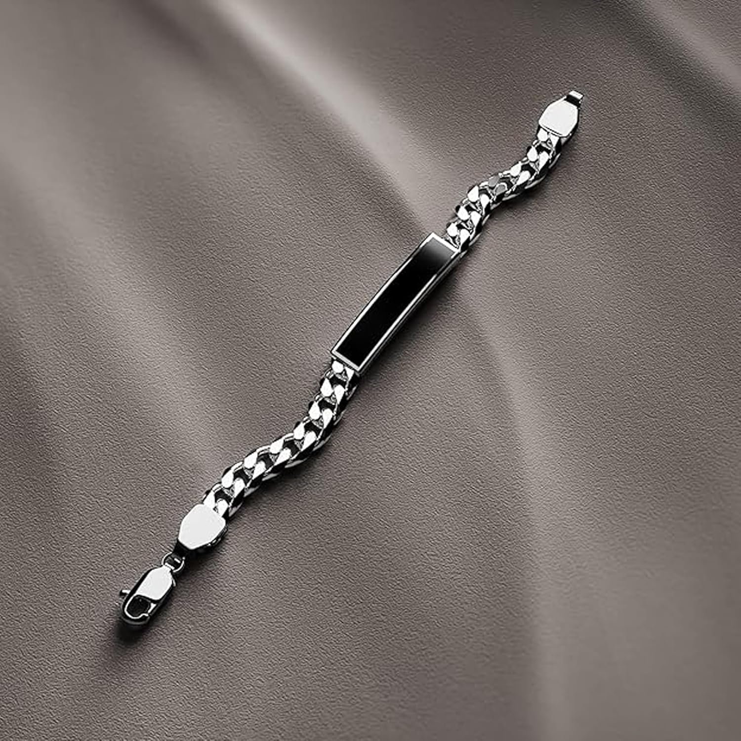 Fashion Frill Silver Bracelet For Men Stainless Steel Chain Silver Bracelet For Men Boys Love Gifts Mens Jewellery - Image 2