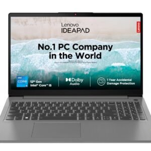 Lenovo IdeaPad Slim 3 12th Gen Intel Core i5 15.6" (39.62cm) FHD Thin & Light Laptop (16GB/512GB SSD/Windows 11/Office 2021/Backlit/2Yr Warranty/3months Game Pass/Arctic Grey/1.63Kg), 82RK0085IN