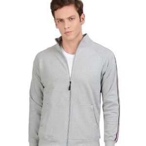 AWG ALL WEATHER GEAR Men’s Winter Jacket – Stylish Sports Gym Cotton Sweatshirt With Zip for Bike Riding