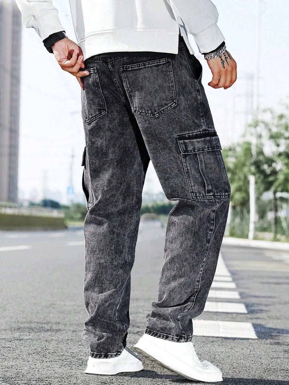 Men Jeans || Jeans for Men || Cargo Jeans (Q-04-05) - Image 3