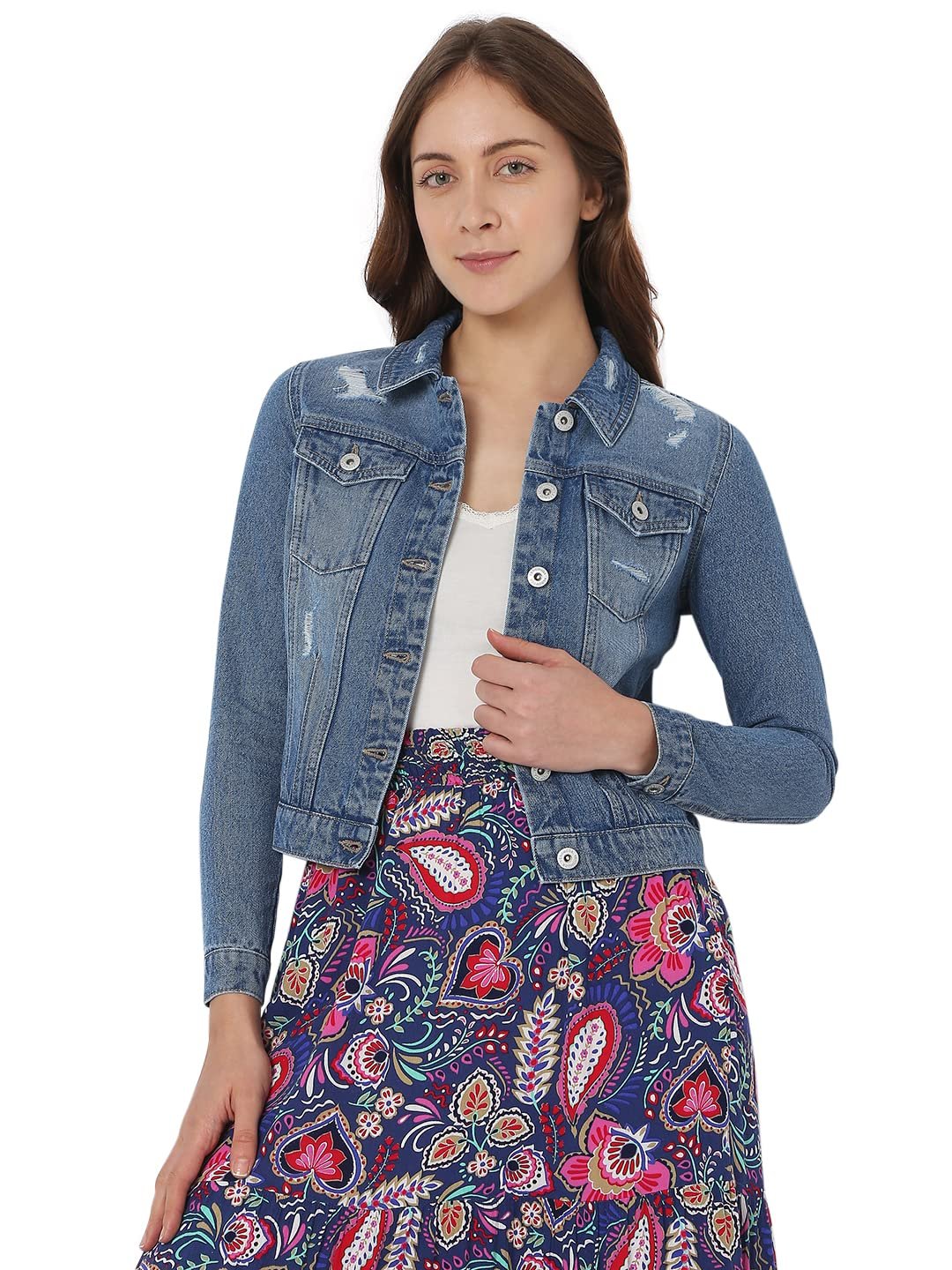 VERO MODA Women's Cotton Stylised Jacket