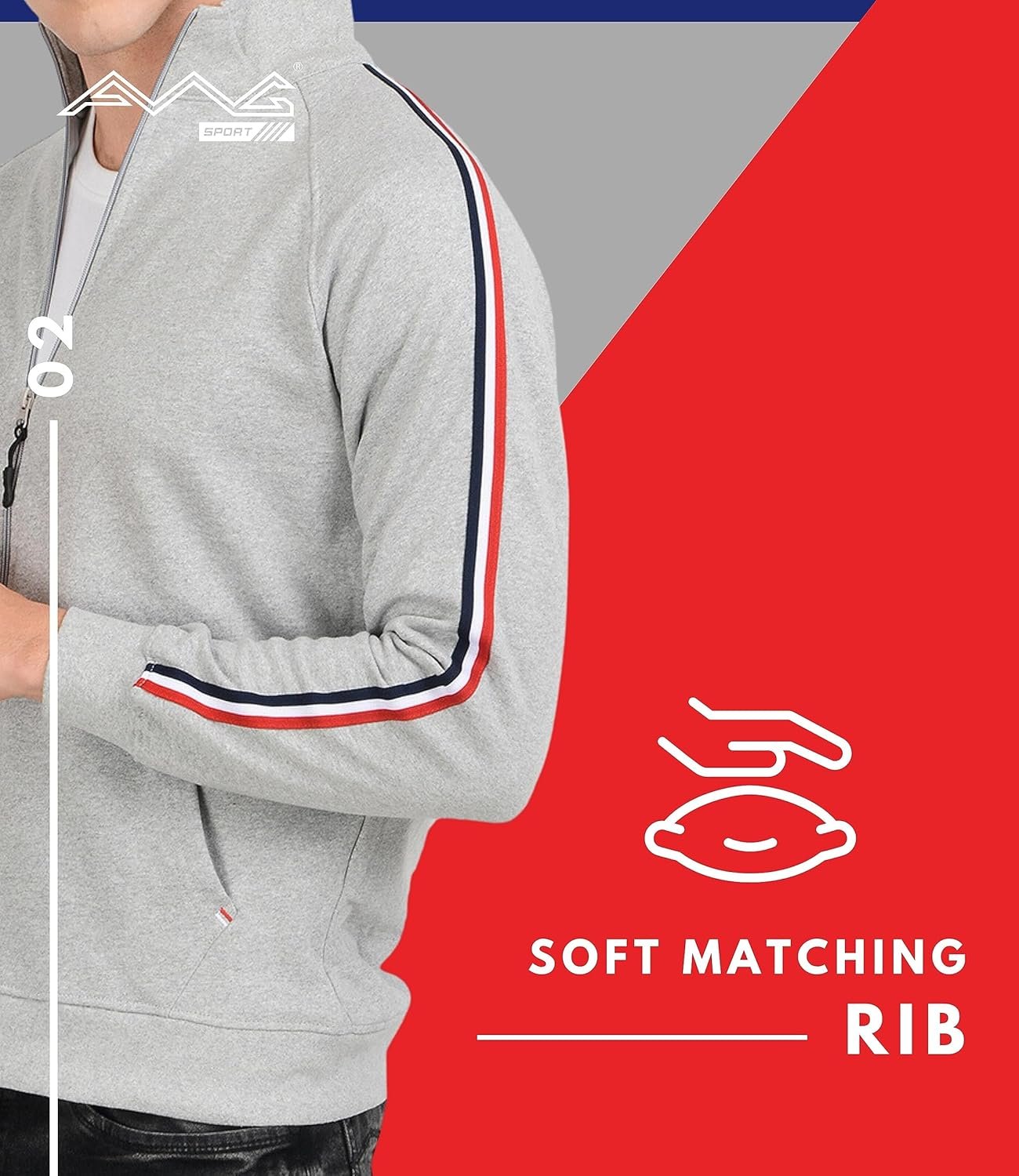 AWG ALL WEATHER GEAR Men's Winter Jacket - Stylish Sports Gym Cotton Sweatshirt With Zip for Bike Riding - Image 6