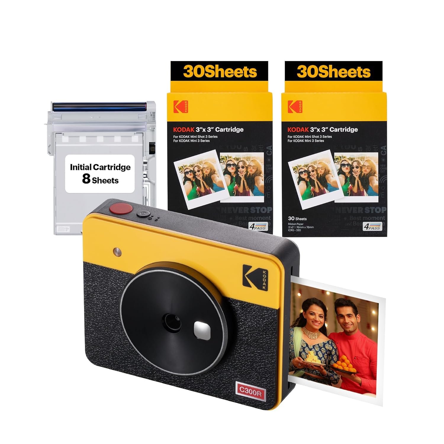 Kodak Mini Shot 3 Retro 2in1 + 68 Sheets Bundle