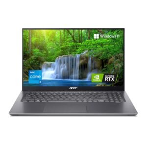 Acer Swift X Powerful Thin & Light Laptop 16.1 inch Full HD 100% sRGB Display (Intel Core i5-11320H Processor | RTX 3050 4GB GDDR6 Graphics | 512GB SSD | 16GB| FPR |Windows 11| MS Office | SFX16-51G)