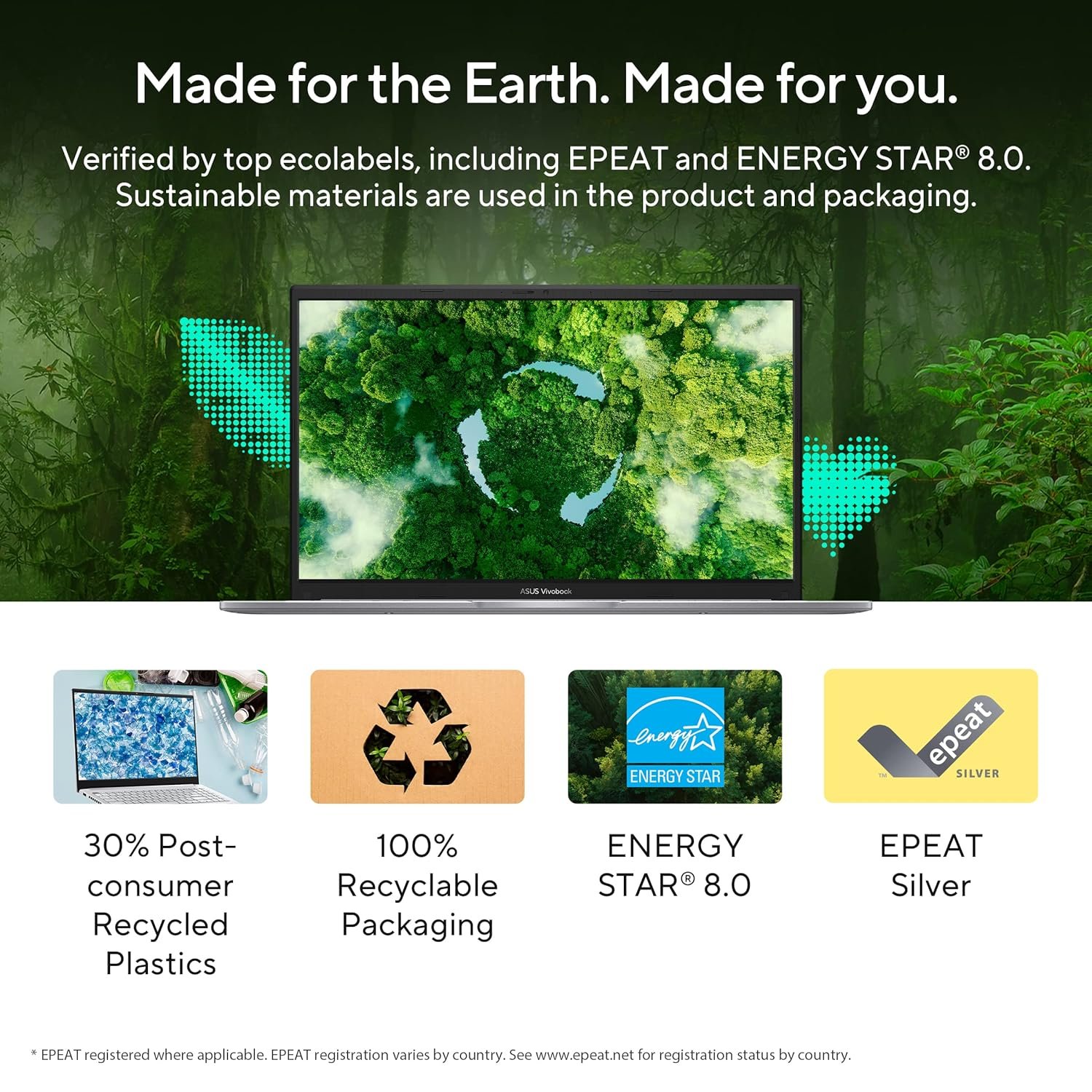 ASUS Vivobook 15, Intel Core i3 13th Gen 1315U, 8GB RAM, 512GB SSD, FHD 15.6", Windows 11, Office Home 2024, Cool Silver, 1.7Kg, X1504VA-NJ3320WS, Intel UHD iGPU, M365 Basic (1Year)* Laptop - Image 15