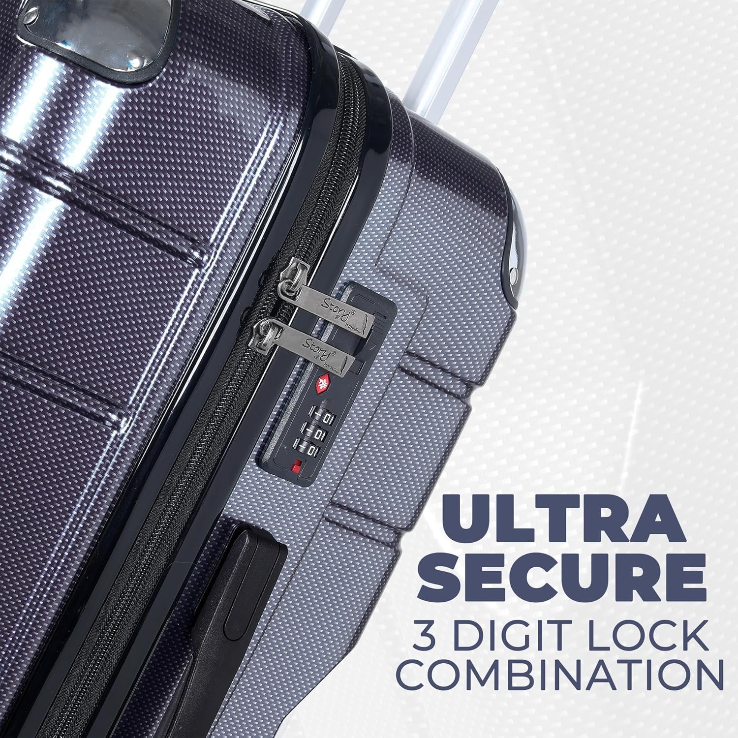 Story@Home Trolley Bag for Travel Suitcase, 360 Degree Rotating Wheeling Luggage, Trolley Bags for Travel, Suitcase (Dark Purple, Check-in | 61 cm | Medium) - Image 5