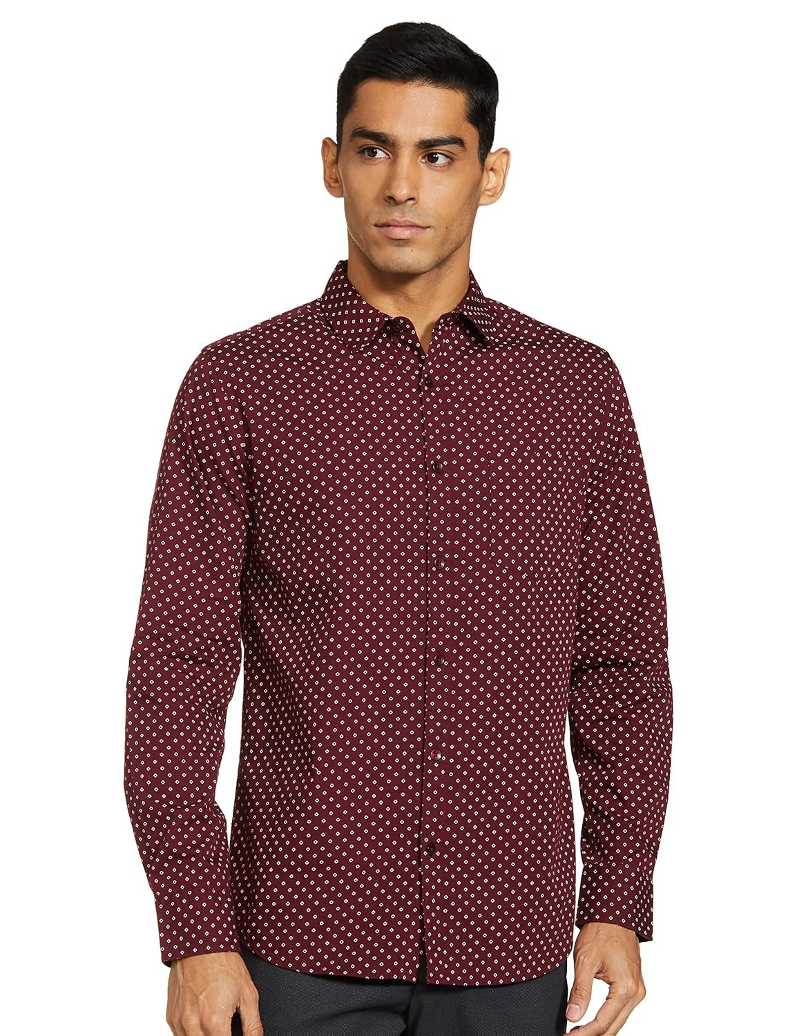 Amazon Brand - Symbol Men's Cotton Regular Fit Shirt