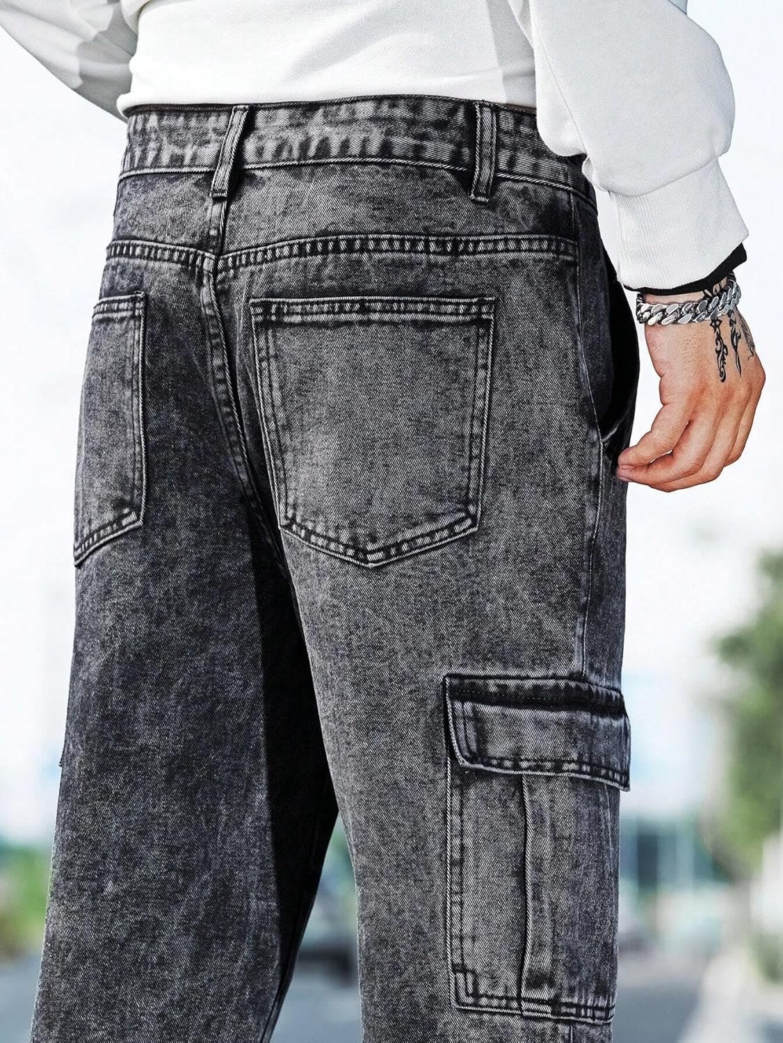 Men Jeans || Jeans for Men || Cargo Jeans (Q-04-05) - Image 6