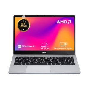 Acer Aspire AMD Ryzen 3-7330U Processor Laptop with 39.62 cm (15.6") Full HD LED-Backlit IPS Display (8 GB RAM/512 GB SSD/WiFi 6/AMD Radeon Graphics/Win11 Home/55Wh) AS15-42, Pure Silver, 1.79KG