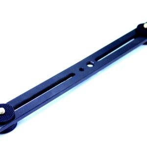 SHOPEE Dual Flash Bracket with Twin 1/4″ & 3/8″ Screw Mount and Hot Shoe Video Light Bar Bracket Straight Speedlite Holder for 2 Cameras Compatible Photography, Studio, LED Light, Stand, Tripod, DSLR