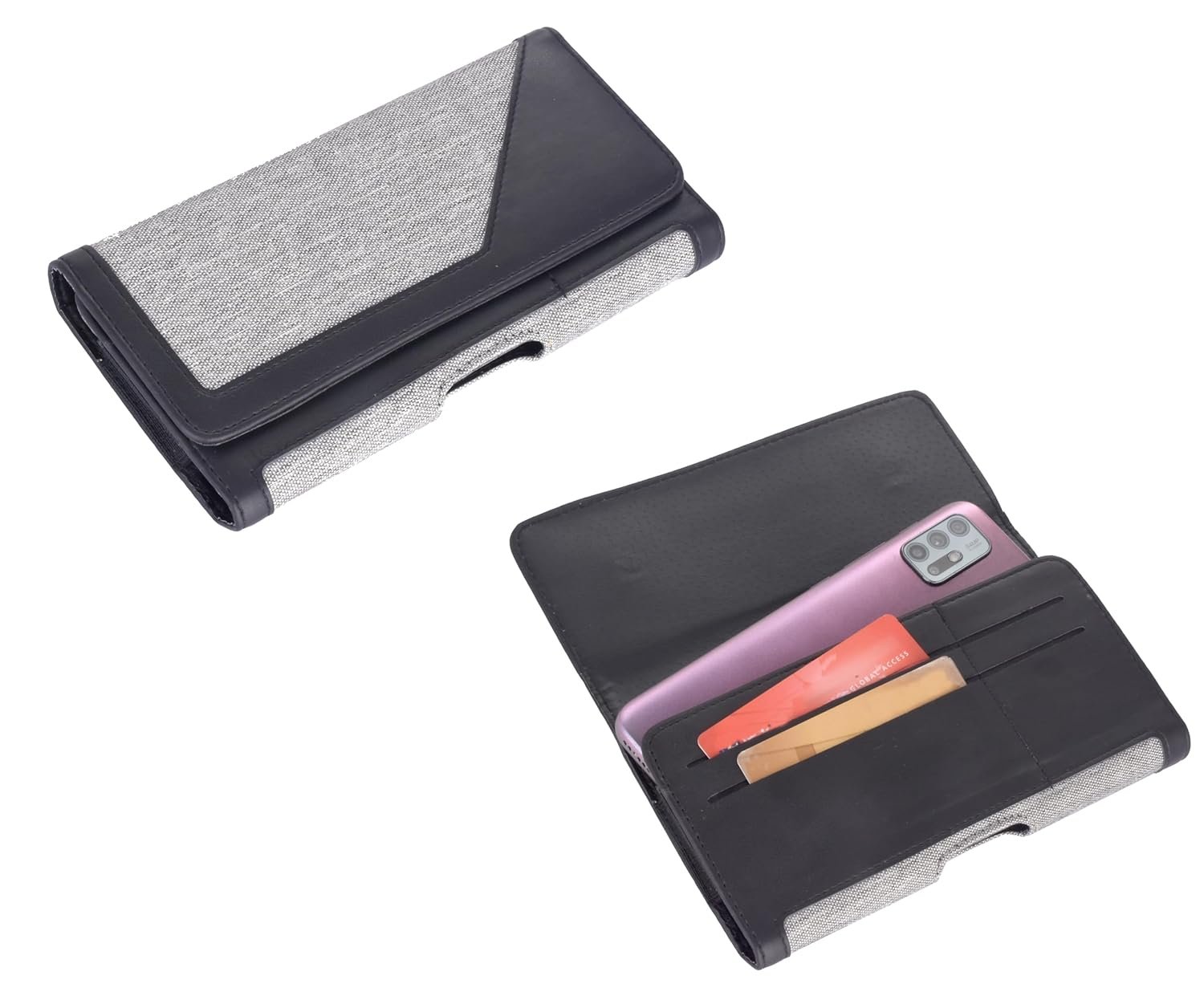 WHITBULL Magnetic Black Texture Horizontal Belt Pouch Compatible for OnePlus 13 / 13s / 13R / 12R / Nord CE5 / Ace 5 Pro/Ace 5 / Ace 3V / Ace 3 Pro - Image 5