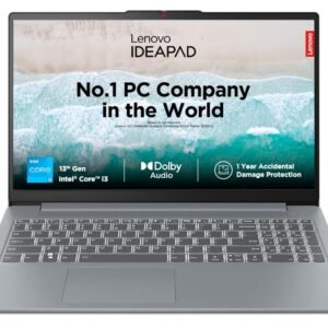 Lenovo Smartchoice IdeaPad Slim 3, Intel Core i3-1305U, 13th Gen, 8GB RAM, 512GB SSD, FHD, 15.6"/39.6cm, Windows 11, MS Office 2021, Arctic Grey, 1.6Kg, Alexa Built-in, 82X700C8IN Laptop