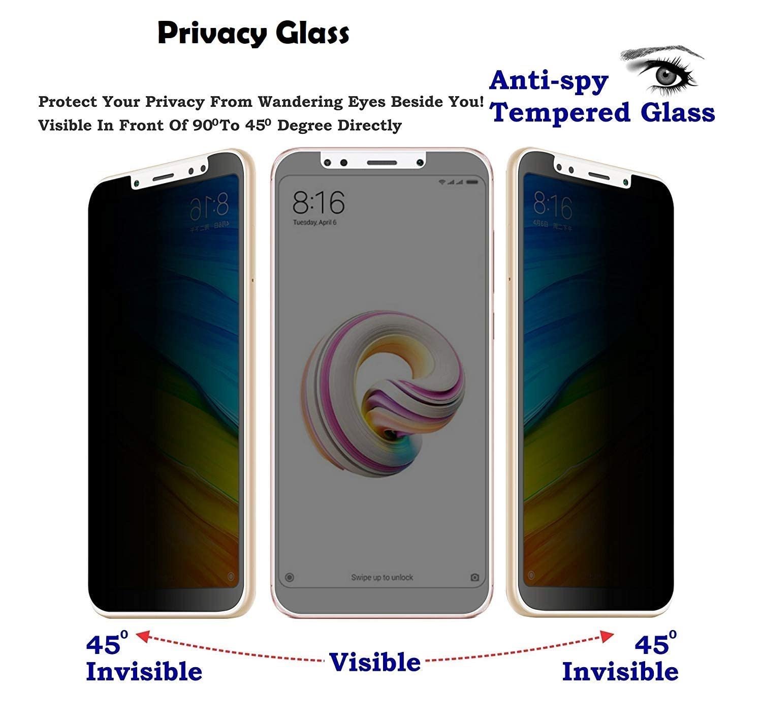 SPRITZEN Tempered Glass (Privacy)& Back Screen Guard (Matt) Full Screen Coverage Compatible for OnePlus Nord CE5 5G edge to edge - Image 3