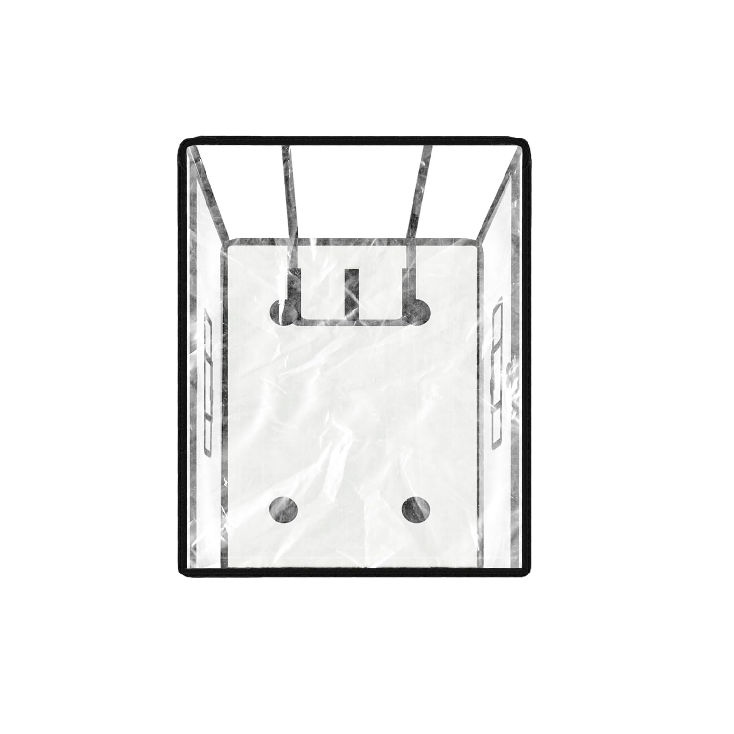 PVC Zippered Clear PVC Suitcase Covers Protectors, Soft Side Waterproof Dustproof 8 Spinner Wheel Suitcase Covers Case for Wheeled Luggage Trolley Protective Covers (Small) - Image 2