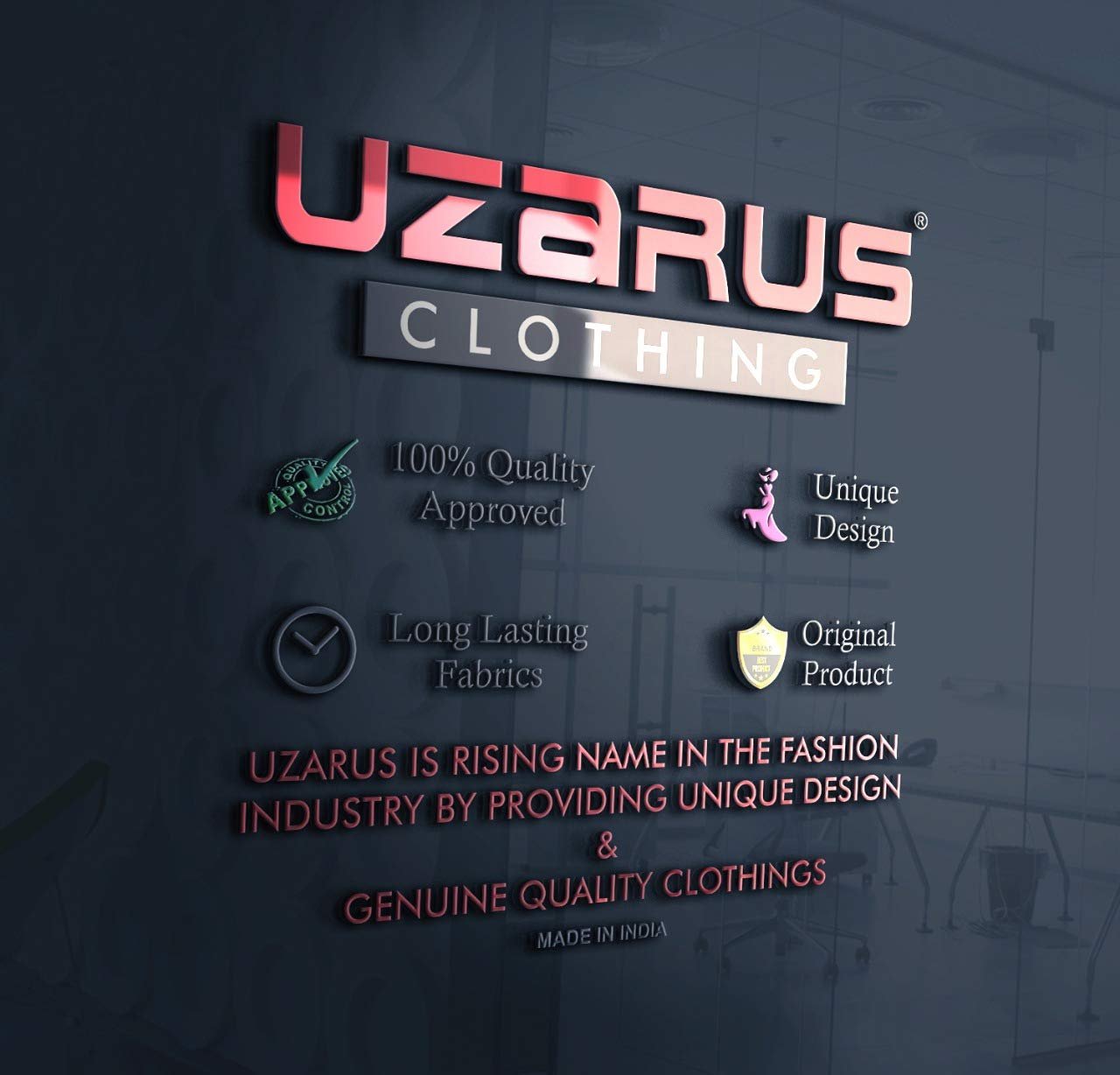 UZARUS Women's Standard Length Polyester Hooded Sports Gym Training Jacket - Image 7