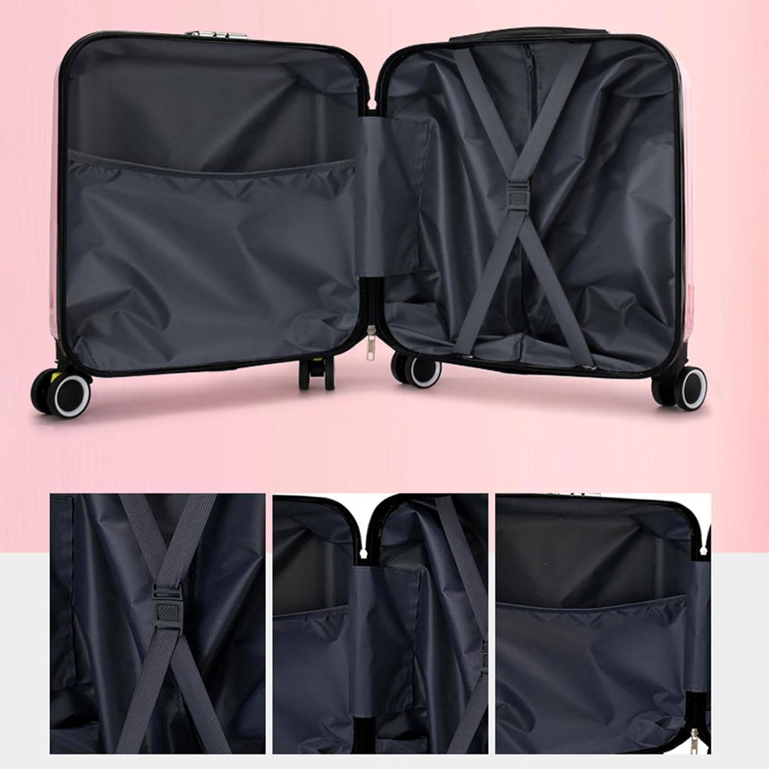 20" Childrens Luggage Lightweight Gift Travel Luggage for Children Boys Kids Astronaut|Portable Digital Weighing Scale for Cylinder, Travel, Bag for Women&Men, Rolling Luggage Bag| - Image 4