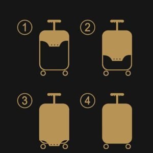 Luggage Cover Washable Dust Proof Anti-Scratch Polyester Suitcase Protector Sutaible for VIP, Safari SKYBAG for Small Size Suitcase (Color 3, 54 CM)